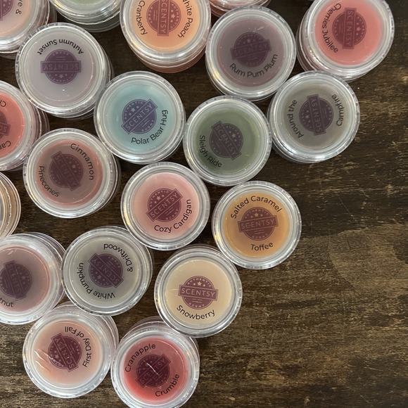 New Lot of 56 Scentsy Testers Samples Wax Melts Mixed Scents - Picture 7 of 8